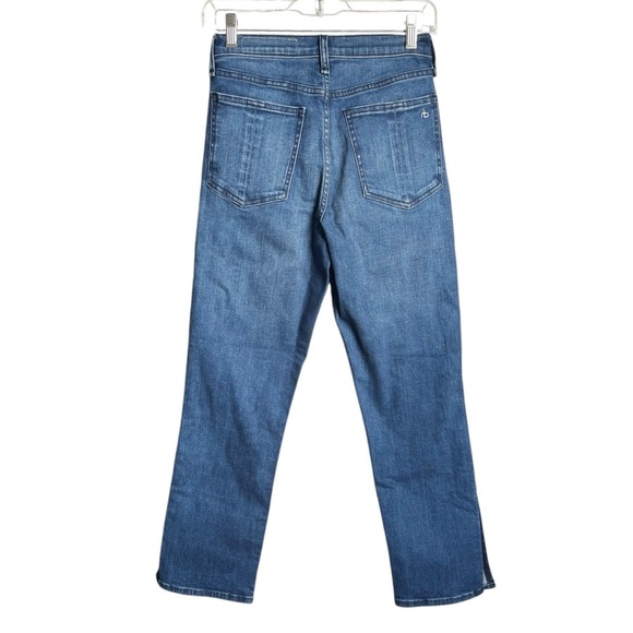 Rag and Bone Nina High Rise Ankle Flare Jeans Topaz Size 25 Medium Wash Blue - Picture 6 of 13
